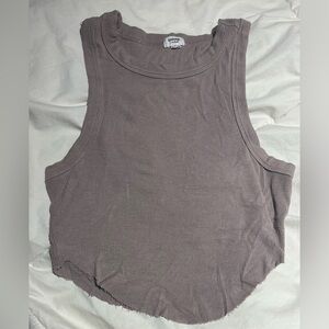 Garage ribbed cropped tank size xs